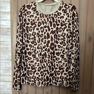 Brown and Tan Graphic Sweatshirt